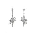 Star pearl earrings