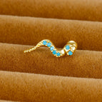 7 Gold Blue Diamond 1 Piece