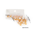 Butterfly Pearl Earrings Set 0435