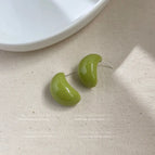 Avocado C Shape-Silver Needle