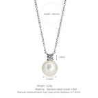Silver White Necklace