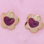 Flower Purple Love Gold