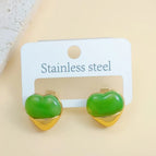 Auricular Needle 0.8 / Green heart / 1 Pair/Package