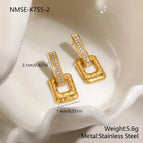 NMSE-K755-2 Square Earrings