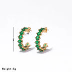 Gold + Green Diamond