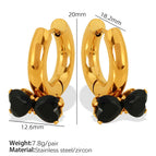Black Zircon Earrings
