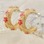 Golden Red Flowers