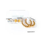 Zircon Star Beaded Earrings Set 0452