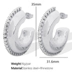 Eh475 Silver Earrings