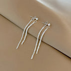 53#Two-piece tassel earrings