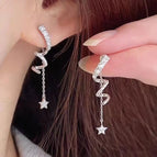 Star tassel earrings