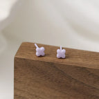 Purple Four-leaf Clover/1 Pair