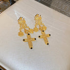 19# Silver Needle-Golden Love Cross
