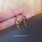 A0711 Chain Gold Earrings
