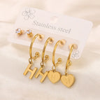 H Letter 3 Pairs Set