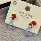 Small Mushroom Earrings