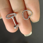 Small Heart Steel Color (a Pair)