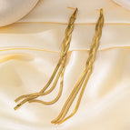 Gold Woven Earrings