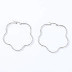 8 Plum Earrings Steel Color