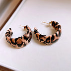 11# Silver Needle-Black-Brown Leopard Pattern