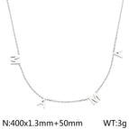 Steel Necklace Kn235390-K