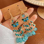 30-Bohemian Long Tassel Ear Hook 257B