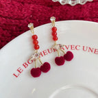 Wj9 Cherry Beaded Pendant