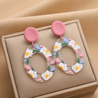 Pink Ear Studs 12