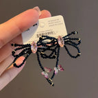 Handmade Bowknot Pink Zirconia