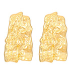 18K Real Gold Wave Pleated 7854