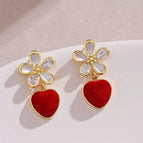 Red Earrings E37