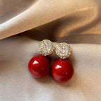 5# Zircon Pearl Earrings