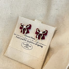 26# Silver Needle-Gold/1.3*1.1cm-Red Bow