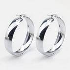 Same Face Width Silver 20mm Pair