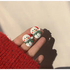 Christmas Snowman Sterling Silver Needle