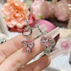 Earrings 0065 Pink diamond