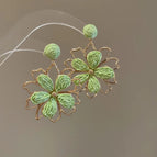 34# Silver Needle-Gold/1.3*1.1cm-Green