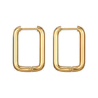 Golden N Rectangular Ear Clip