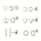 Silver / 6 Pairs/Set