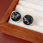 Silver Needle-Black-Square