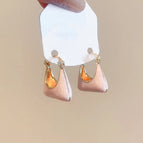12# Ear Clip-Pink Handbag