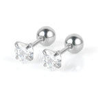 Steel Color Heart-Shaped White Zirconium / 0.8*6*4 * 4mm