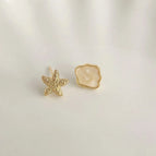 Golden Starfish Shell-Silver Needle