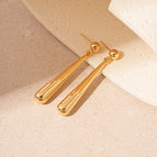 45# Silver Needle-Gold/1.3*1.1cm-Water Drop