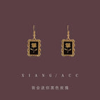 Black Box Rose Ear Hook