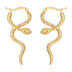 Flower Pattern Earrings Gold