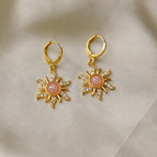 Pink Opal Earrings
