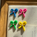 Blue and Yellow Spiral Ear Clip
