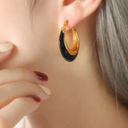 F786-Black Earrings