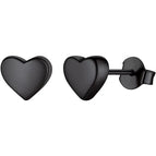 One Size / Black / Red Heart